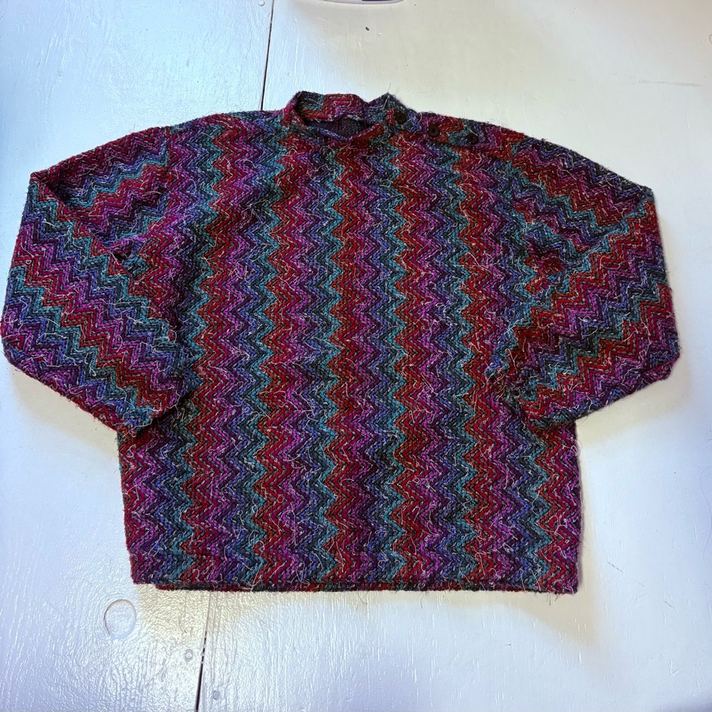 Vintage Handmade Chevron Sweater
